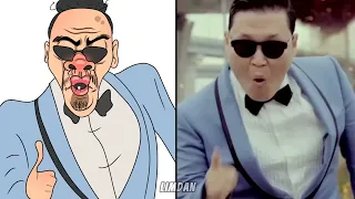 Gangnam New Style - Psy Gangnam Style Drawing Meme - Funny Drawing