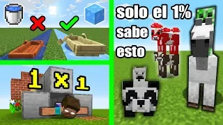 10 Cosas Increíbles que Puedes hacer en Minecraft y NO Sabías (PARTE 2)