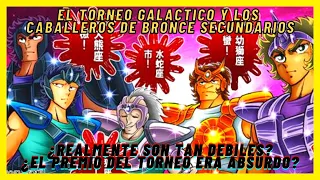 El TORNEO GALACTICO y los CABALLEROS de BRONCE SECUNDARIOS #saintseiya #caballerosdelzodiaco