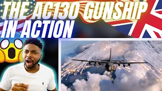 🇬🇧BRIT Reacts To THE AC130 GUNSHIP IN ACTION!