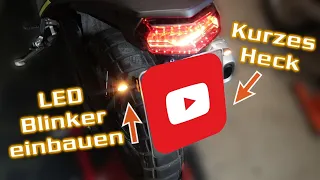 LED Blinker einbauen | Heckumbau auf kurzen Kennzeichenhalter | Tenere 700