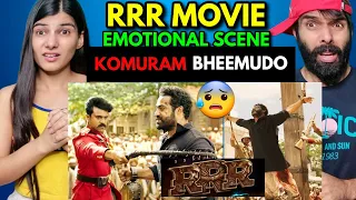 RRR Jr Ntr EMOTIONAL KOMURAM BHEEMUDO FULL SCENE REACTION Ram Charan | Rrr Movie Reaction