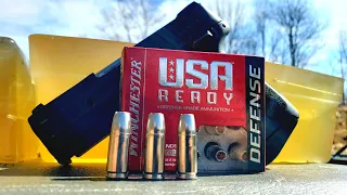 Winchester USA Ready 124gr 9mm +P Ballistic Gel Test & Review