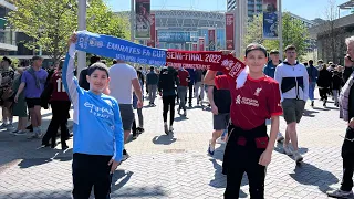 Liverpool v Manchester City 3-2 FA Cup semi final 16/4/22. Fan experience footage. Match Vlog