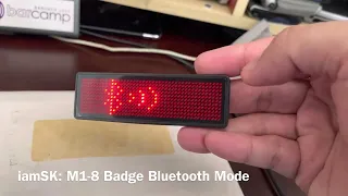iamSK: M1-8 Badge Bluetooth Mode