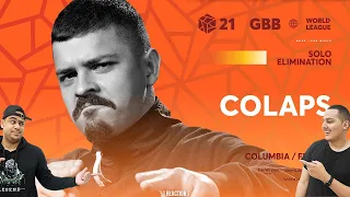 Colaps 🇫🇷 I GRAND BEATBOX BATTLE 2021: WORLD LEAGUE I Solo Elimination | REACTION