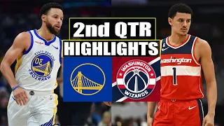 Golden State Warriors vs Washington Wizards 2nd QTR Game  Highlights | December 22, 2023