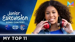 Junior Eurovision 2018 - MY TOP 11 (so far) | +🇦🇺🇮🇱🇷🇸
