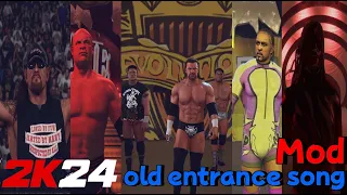 WWE 2K24 I tried adding the old entrance song as a MOD. (PC MOD)