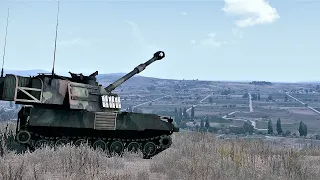Uzun Menzilli Obüs Rusya Tank Konvoy Yok Etme Simülesi - ARMA 3 Simulation Savaşı - ukrayna