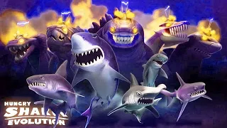 ALL SHARKS UNLOCKED (HUNGRY SHARK EVOLUTION)