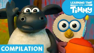 Fun and Games Episodes | Learning Time with Timmy Compilation | Learn English for Kids