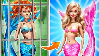 I Became MERMAID in Jail! 🧜‍♀️ Extreme Makeover From Nerd to Mermaid