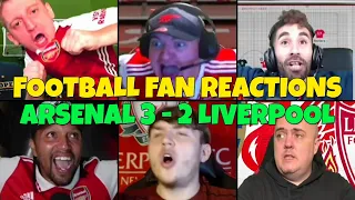 ARSENAL & LIVERPOOL FANS REACTION TO ARSENAL 3-2 LIVERPOOL | FANS CHANNEL