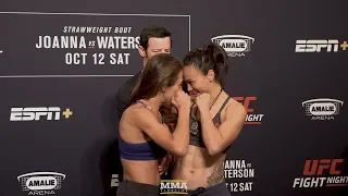 UFC Tampa: Joanna Jedrzejczyk vs. Michelle Waterson Weigh-In Staredown - MMA Fighting