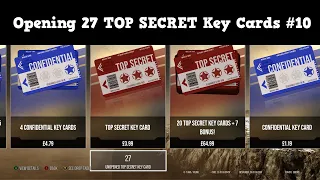 Opening 27 TOP SECRET Key Cards #10 - WoT Console