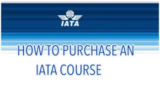 HOW TO PURCHASE AN IATA COURSE