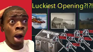 Lucky case opening in War Thunder