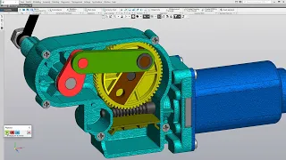 Mechanism of a windscreen wiper