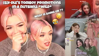 [REACTION] (G)I-DLE's tomboy promotions in a nutshell *wild*