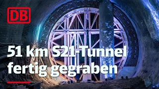 Durchbruch bei Stuttgart 21: Deutsche Bahn hat 51 Kilometer Tunnel im Talkessel gegraben