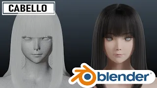 Como crear cabello en blender (facil) - tutorial