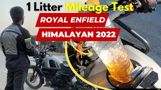 2022 Royal Enfield Himalayan - 1 Litter Mileage Test | Hindi | Shocking Result 😳😳