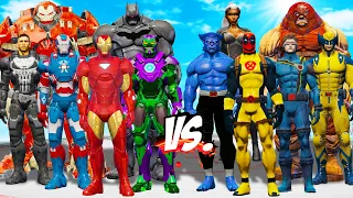 TEAM IRON MAN vs TEAM X-MEN - EPIC SUPERHEROES WAR