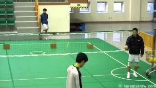 놀라운 세팍타크로 훈련 방법, 발로 어떻게...?(Amazing Sepaktakraw Training)