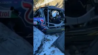 Fourmaux Brutal Crash - Montecarlo Rally #shorts