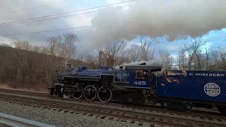 12/18/2022 OSST READING NORTHERN STEAM 425 PACING Hamburg, PA on 3:30 final trip to Port Clinton, PA