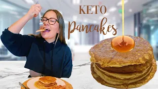 EASY FLUFFY KETO PANCAKES | How To Make Delicious Low Carb Pancakes | The Best Keto Pancakes Recipe!
