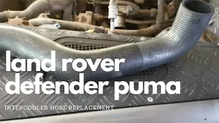 Land Rover Defender 2.4 Puma Intercooler Pipe Replacement