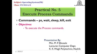 Linux - Process Commands