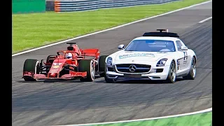 Ferrari F1 2018 vs Safety Car F1 - Monza