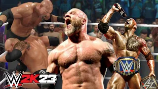 The Rock vs. Goldberg: Backlash 2003 WWE 2K23 4K