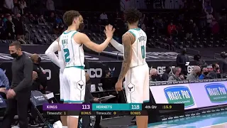 Lamelo Ball and Miles Bridges Shows Crazy Hand Shake after Winning the Game Over the Kings