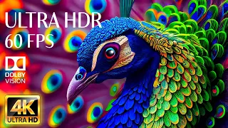 4K HDR 60fps Dolby Vision with Animal Sounds & Calming Music (Colorful Dynamic) #2