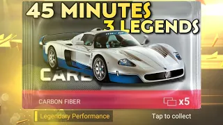 3 LEGENDARIES! 45 MINUTES OF PACKS! (Top Drives Carbon Fiber Pack Opening)