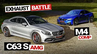 BMW M4 Competition VS Mercedes-AMG C63 S // Exhaust BATTLE!