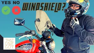 WINDSHIELDS | Should you ride a MOTORCYCLE with or without one?