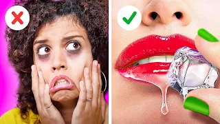 TRUCOS DE BELLEZA DIY E INCREÍBLES TRUCOS FEMENINOS || Trucos para chicas geniales de 123 Go! Serie