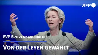 EVP-Spitzenkandidatin von der Leyen: "Europa herausgefordert wie nie" | AFP