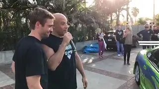 Vin Diesel was surprise...  LIVE STREAMS