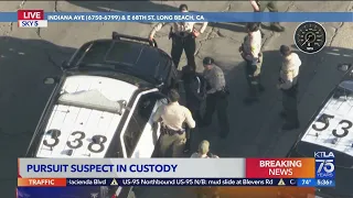 High-speed pursuit across L.A. ends with arrests in Bellflower