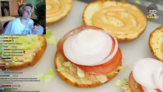 xQcOW Reacts To The hamburger that won the 1st place in the US Best Burger Awards 3 times!