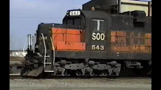 Soo Line/CP Rail. circa 1992. Bensenville and Franklin Park. Soo Line 543, CP 4711.