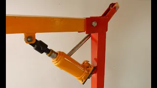 Homemade A Small Mobile Crane For Workshop