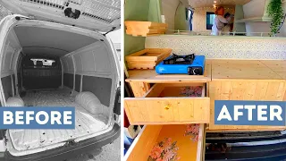 BEST Self build SMALL VAN CONVERSION | Converting our Toyota HiAce into a tiny, travelling home.