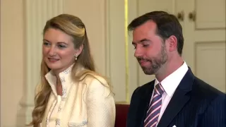Le mariage civil de Guillaume et Stéphanie - couple grand-ducal héritier du Luxembourg
